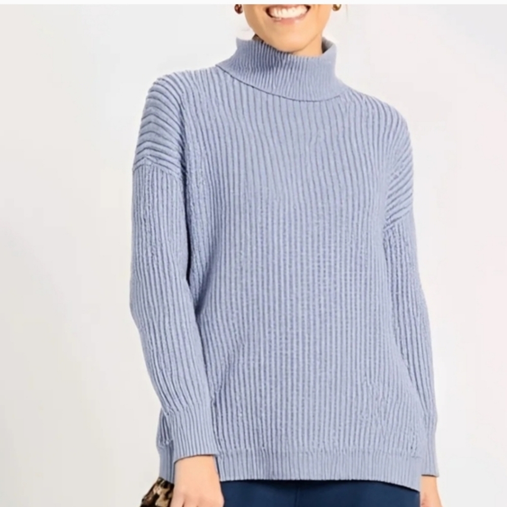 🩵 💥 MAURICES Blue Ribbed Women's Sweater